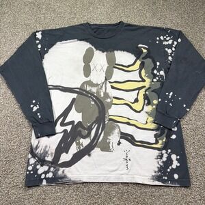Cactus Jack and Kaws For Fragment Size XL  Travis Scott t shirt rare long sleeve